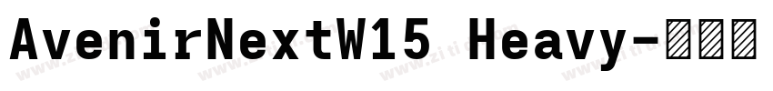 AvenirNextW15 Heavy字体转换